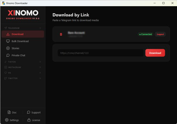 Telegram download by link